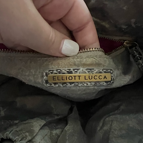 Elliott Lucca | Leather Snakeskin Tote Bag - Picture 11 of 15